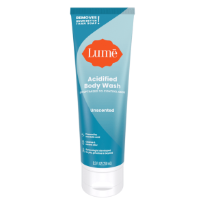 Lume Acidified Body Wash Unscented 8.5oz Odor Control